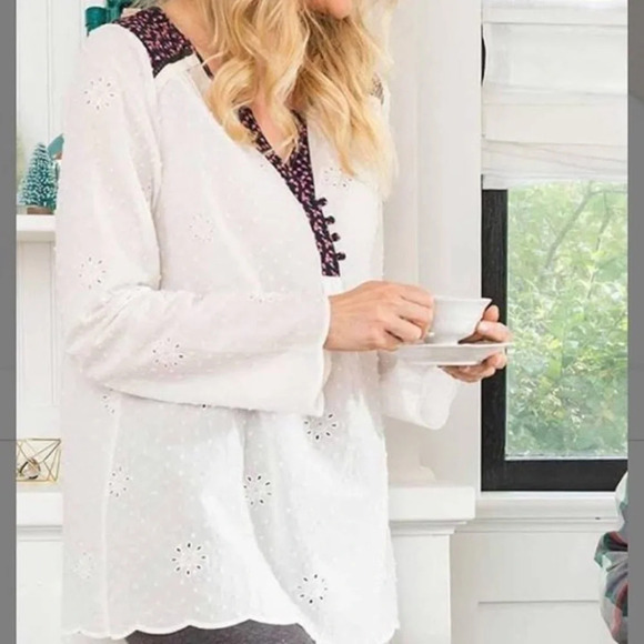 Matilda Jane Tops - 𝅺MATILDA Jane White Floral Top